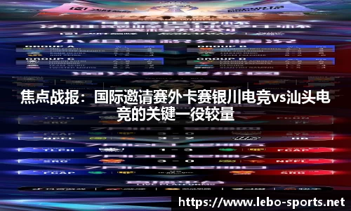 焦点战报：国际邀请赛外卡赛银川电竞vs汕头电竞的关键一役较量
